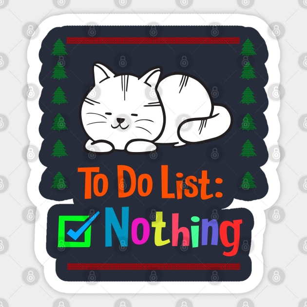 To DO list Nothing Sticker by tekolier